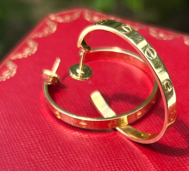 Cartier Love Hoop Earrings