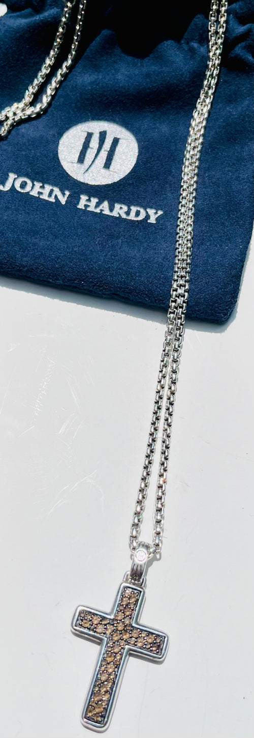 John Hardy Sterling Silver Cross Pendant