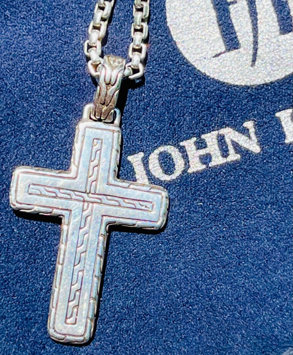 John Hardy Sterling Silver Cross Pendant